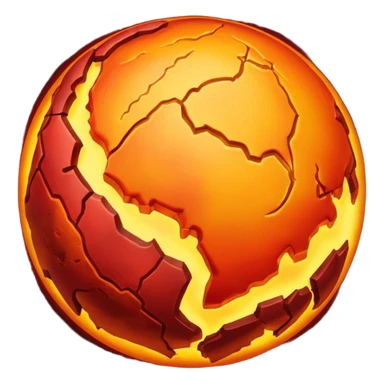 Planet Earth core and crust sticker