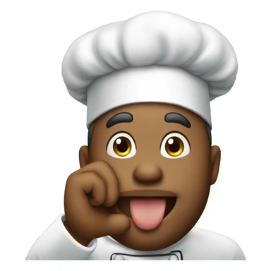 chef's kiss with three fingers up sticker