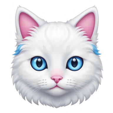 Un chat blanc sticker