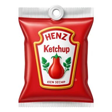 One Heinz Ketchup Sachets 10ml sticker