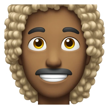 Brushing imaginary hair back while smirking sticker