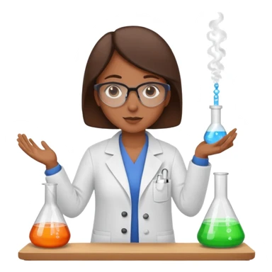 chemistry lab with teacher sticker