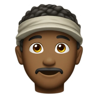 safari man bandana neck rie sticker