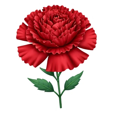 Red carnation  sticker