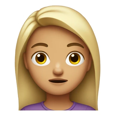 annoyed girl sticker