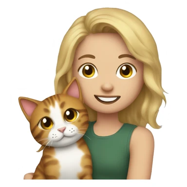 Make an emoji of me with my cat Oliver sticker