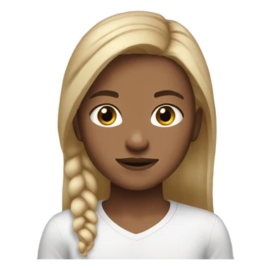 Brown and blond hair and 10 years old freckles ￼ sticker