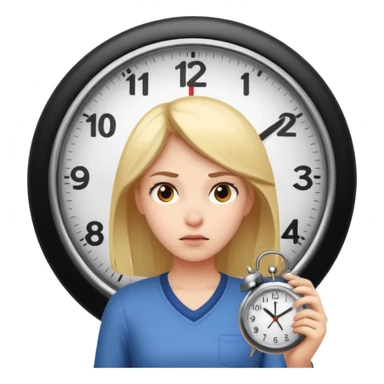 Girl doing clock it sticker