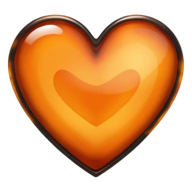 Tortoiseshell heart sticker
