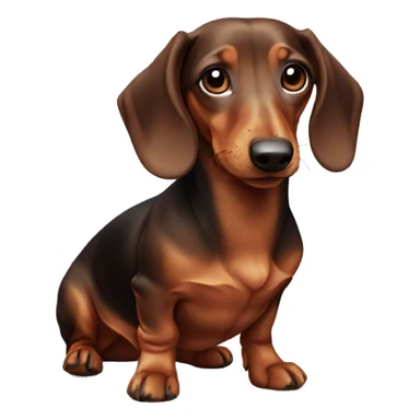 miniature dachshund  sticker