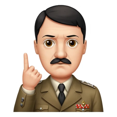 Hitler qui lève le majeur  sticker