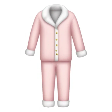 Light pink fuzzy Christmas pajamas sticker