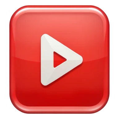 Classic red play button sticker