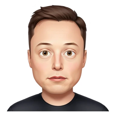 elon musk with x over his eyes  sticker