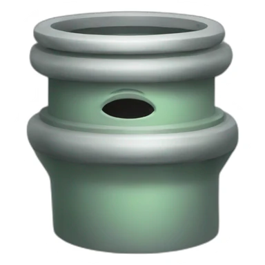 Sewer pipe with face sticker