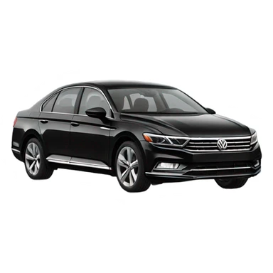 Black volkswagen 2018 Passat car sticker