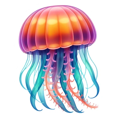 A flower-like jellyfish sticker