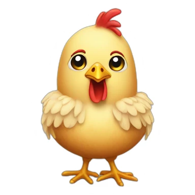 judgmental chicken sticker
