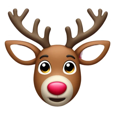 Rudolph the pink nose reindeer  sticker