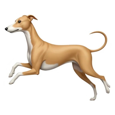 Greyhound running linear 𓃥 sticker