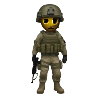 Call of Duty Modern Warfare 2 Soldier with derp face sticker