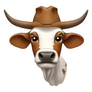 Sad longhorn sticker