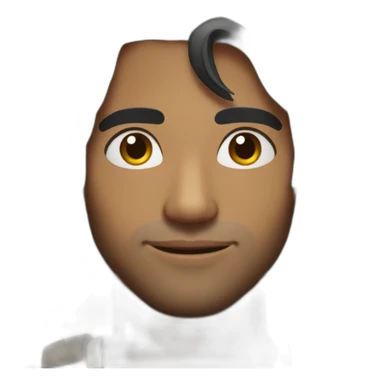 hot sri lankan guy with middle parting black hair sticker