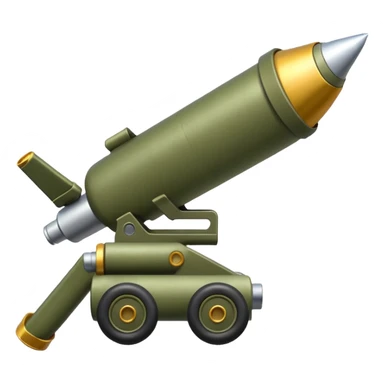 olive-colored shoulder-mounted rocket launcher sticker