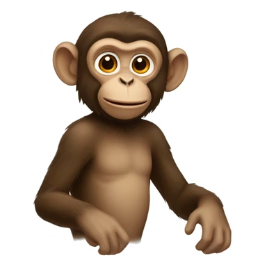 Monkey in France  sticker