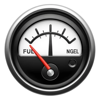 Fuel gage full sticker