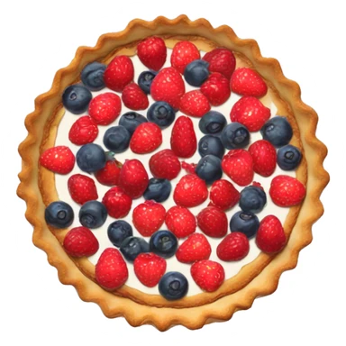 mixed berry tart sticker