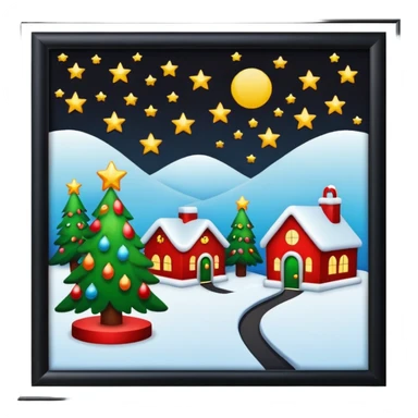 Christmas setting wallpaper style sticker