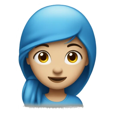 Female smurf  sticker