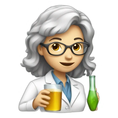 drinking women scientist sticker