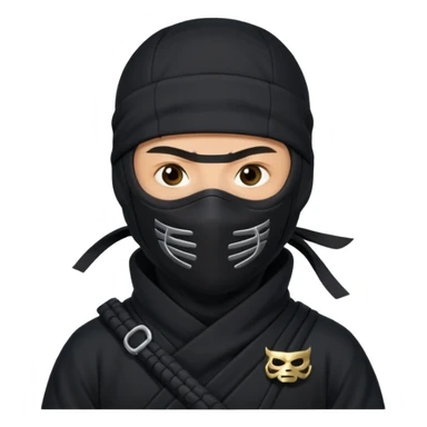 Ninja with MB written on it sticker