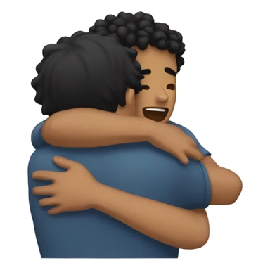 my bf hugging me sticker