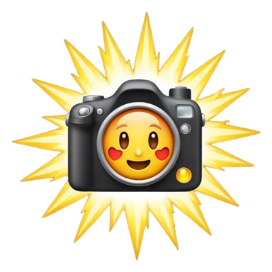 camera flash sticker