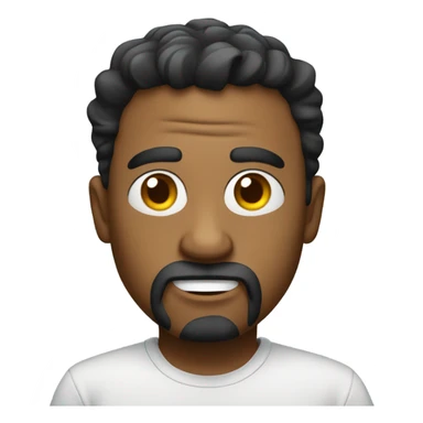 A fully body and sarcastic face sticker