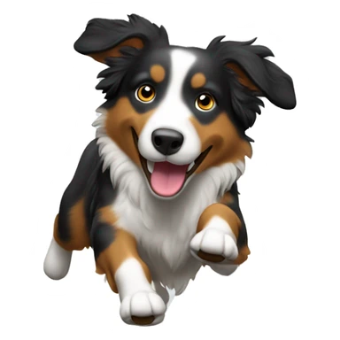 Anvil with Australian shepherd jumping over sticker
