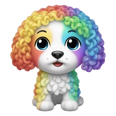 Cute rainbow lacy  sticker