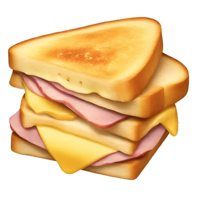 Ham and cheese toasted sandwich  sticker