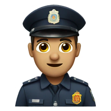 A Spanish policeman sticker