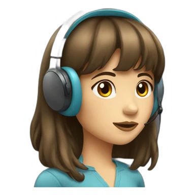 brunette-girl-with-bangs-har-sales-call-with-headset sticker