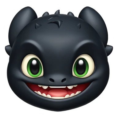 Toothless how to train your dragon emoji sticker