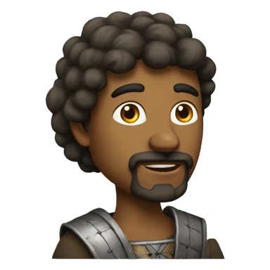 Medieval people speaking Galician  sticker