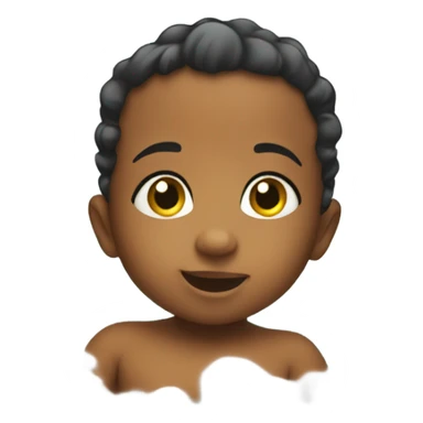 Baby in a bubblebath sticker