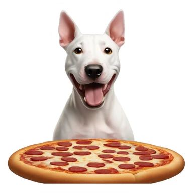 Dominos pizza bull terrier  sticker