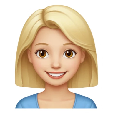 Birthday girl blonde hair sticker