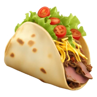 fat roast beef taco sticker