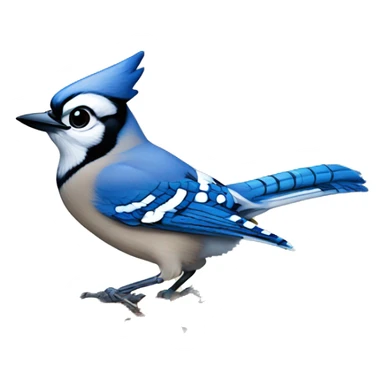 Blue Jay on a Present sticker